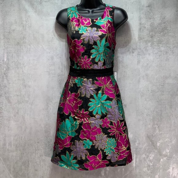 Laundry by Shelli Segal Metallic Floral Jacquard - Picture 1 of 11